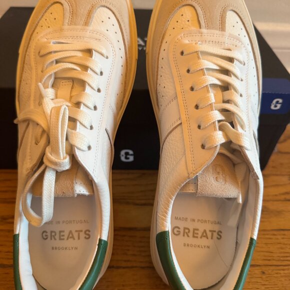 GREATS - The Charlie (Mens) Color: Blanco Green. Size: 9. Brand New In Box - Picture 4 of 7